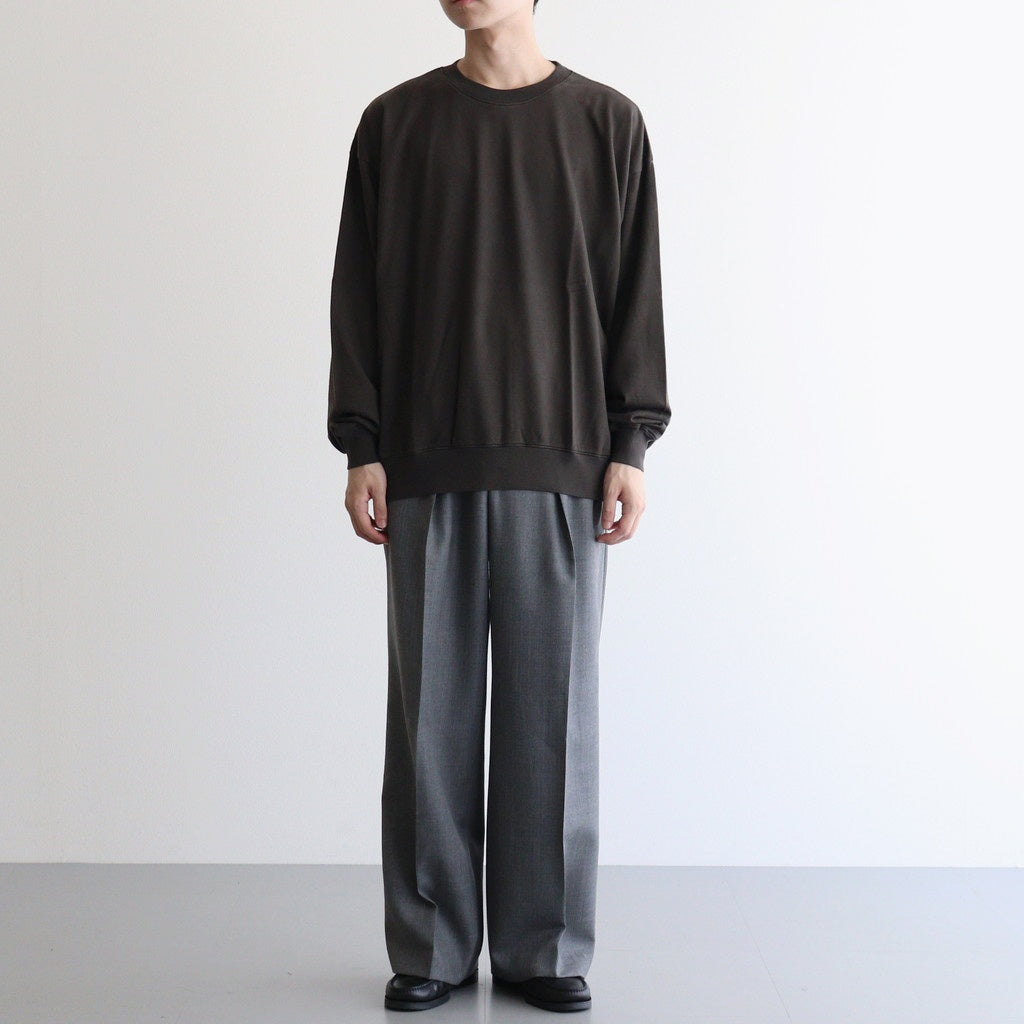 SUPER HIGH GAUGE SWEAT P/O #DARK BROWN [A25AP02CU] - ciacura 三重