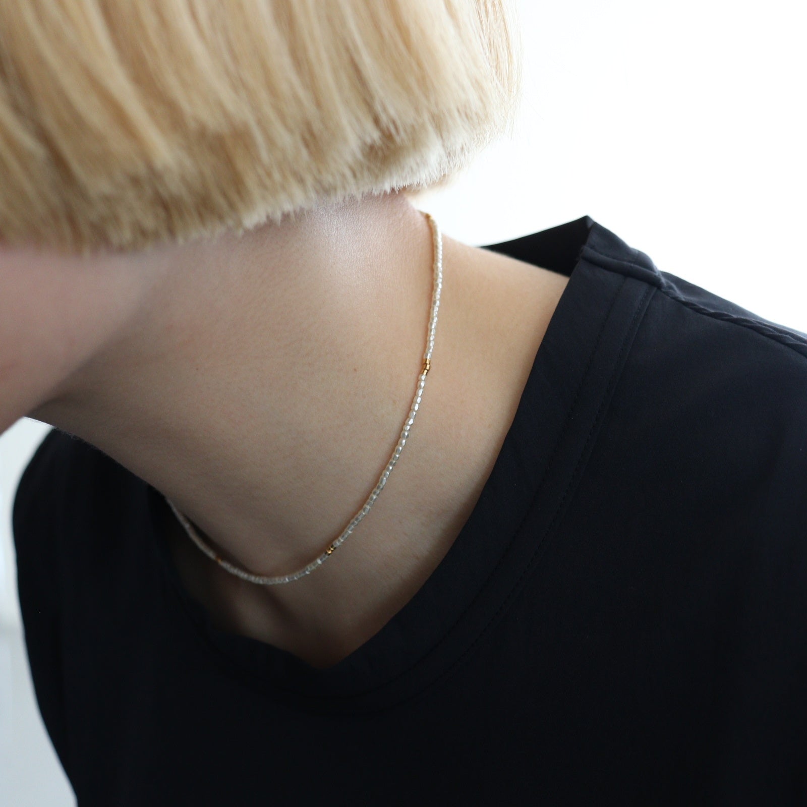 Thin Beads Choker #WHT [12610904] - ciacura 三重県四日市市の