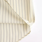 SUPER FINE WOOL STRIPE SHIRT #IVORY STRIPE [A25SS02WW]