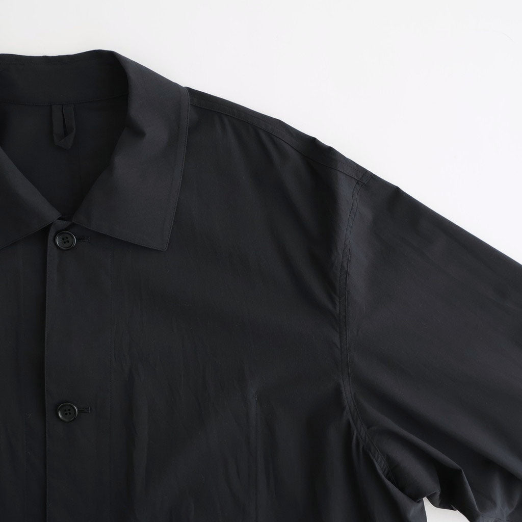 Cotton Wool Poplin Oversized Coverall #BLACK [GM261-30306]