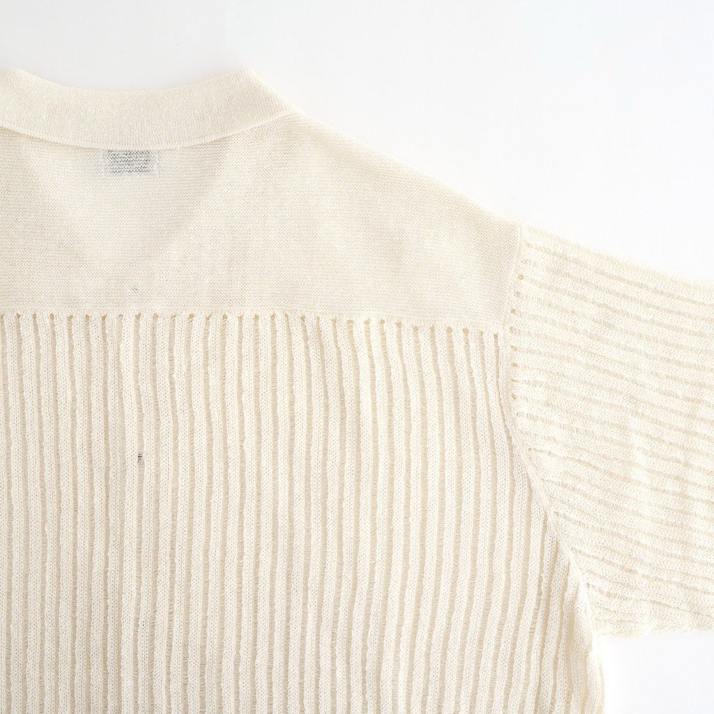 Rib Knit Sheer Shirt #WHITE [YK26SS01250S]