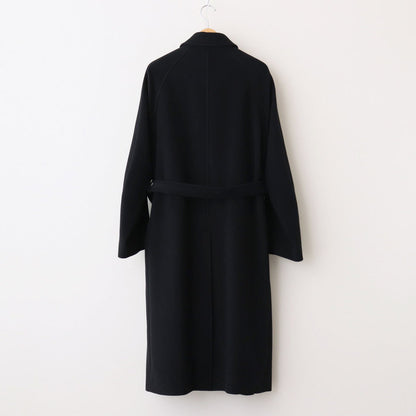 SUPER FINE WOOL MOSSER SOUTIEN COLLAR COAT #BLACK [A24AC01WM]