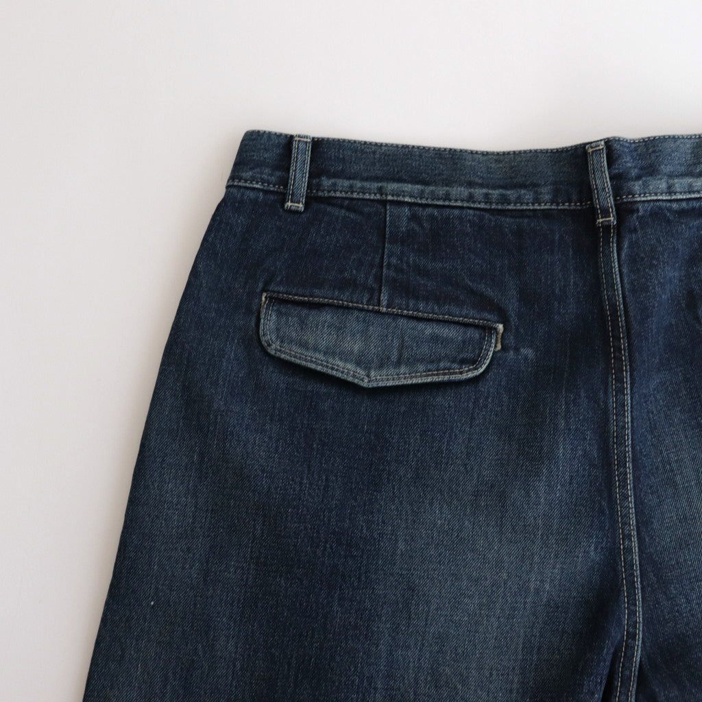 Selvage Denim Two Tuck Pants #INDIGO DARK FADE [GU251-40188DB]