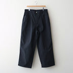 ナイロンオックス 製品染め タックパンツ #BLACK [HQ-P003-051]