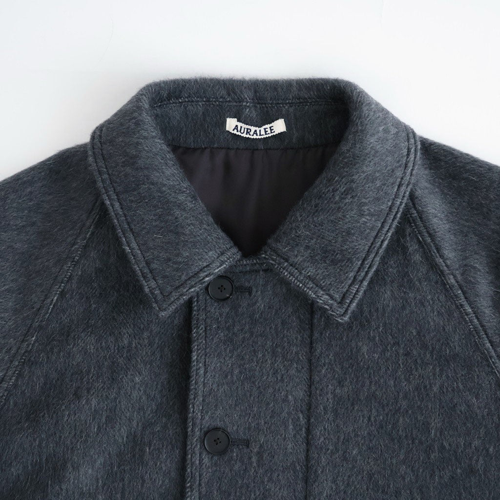HAIRY WOOL MOHAIR CHAMBRAY BLOUSON #DARK GRAY [A26AB01WB]
