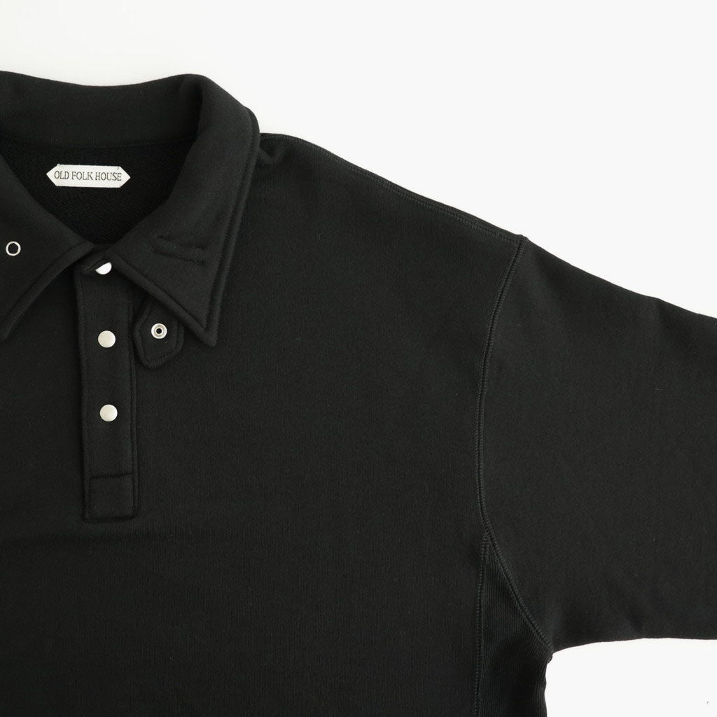 Half-Snap Sweatshirt #Black [OFH011PO61]
