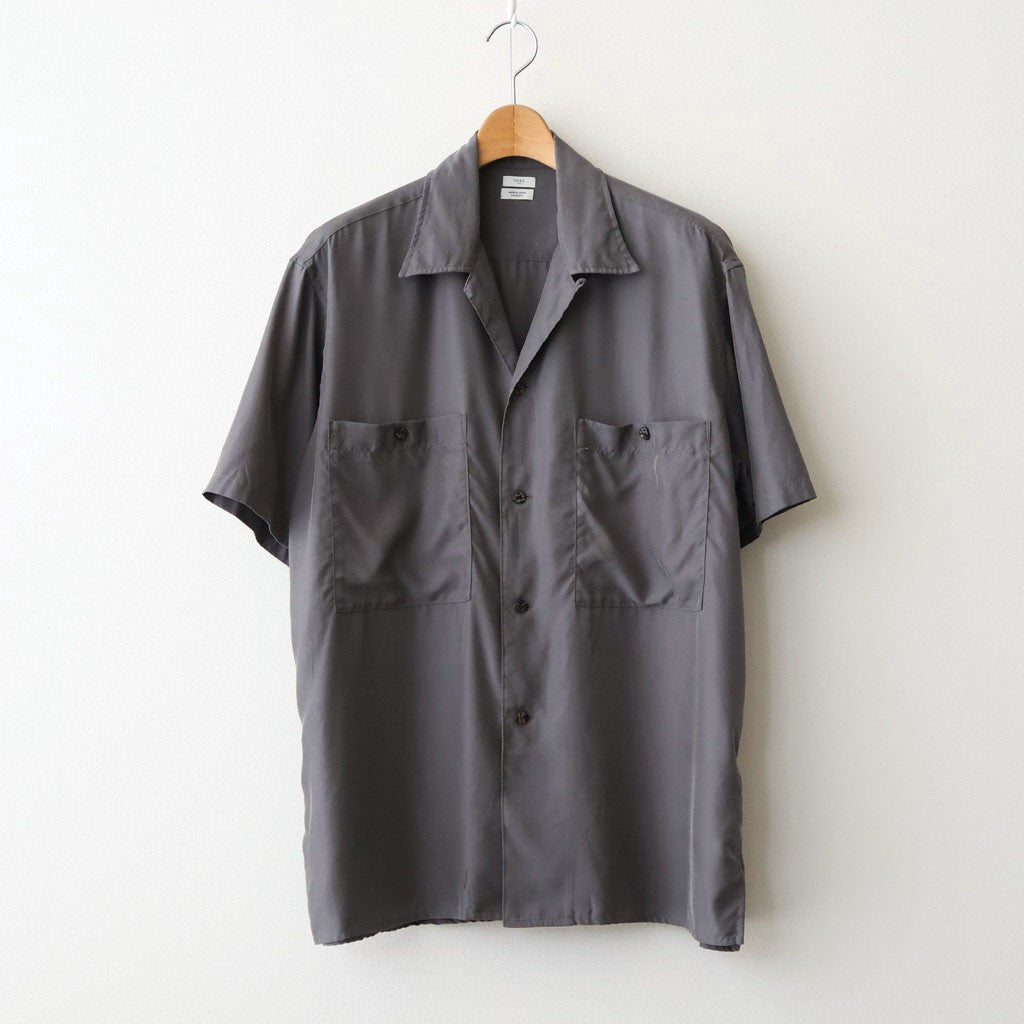 CUPRO OPEN COLLAR SHIRT #GRAY [YK26SS01287SH]