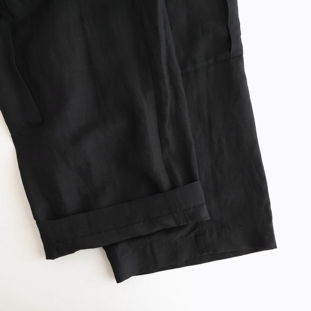 VIS/LI/RA TWILL CARGO TROUSERS #BLACK [ST.1434]