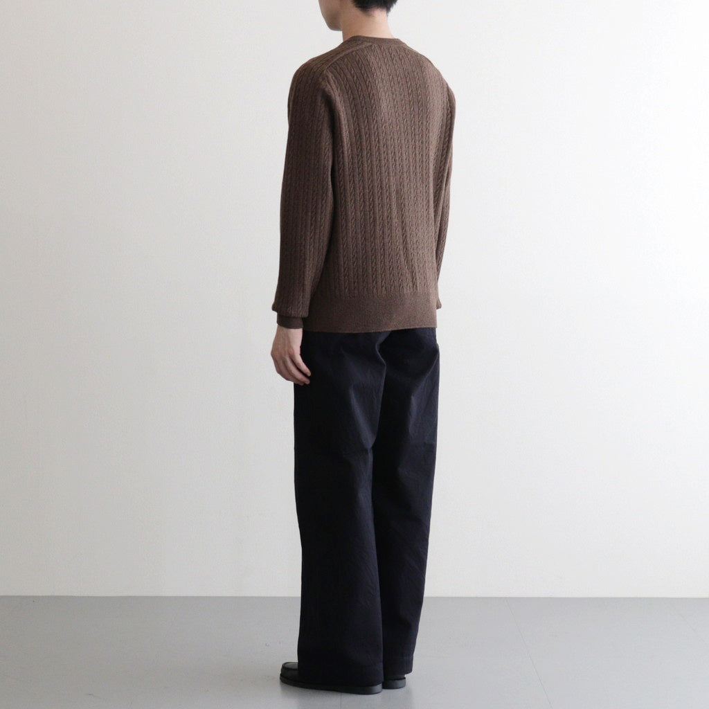 Chino Trousers - Wide Straight #NAVY [11052601]