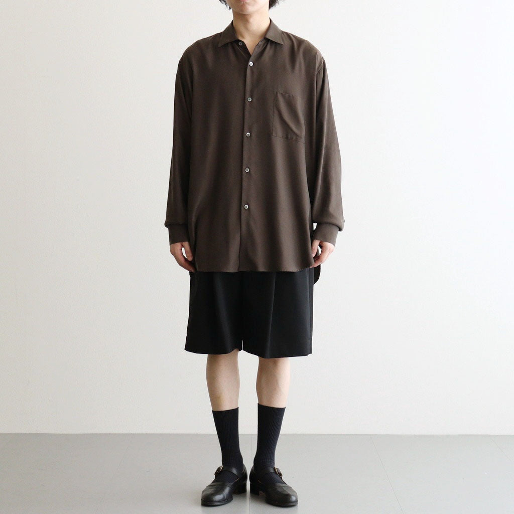 WIDE EASY SHORT TROUSERS #BLACK [ST.1435]