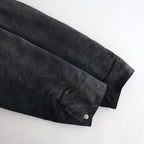 PRODUCT DYED ORGANIC COTTON DUCK BLOUSON #FADED BLACK [A25AB01CD]