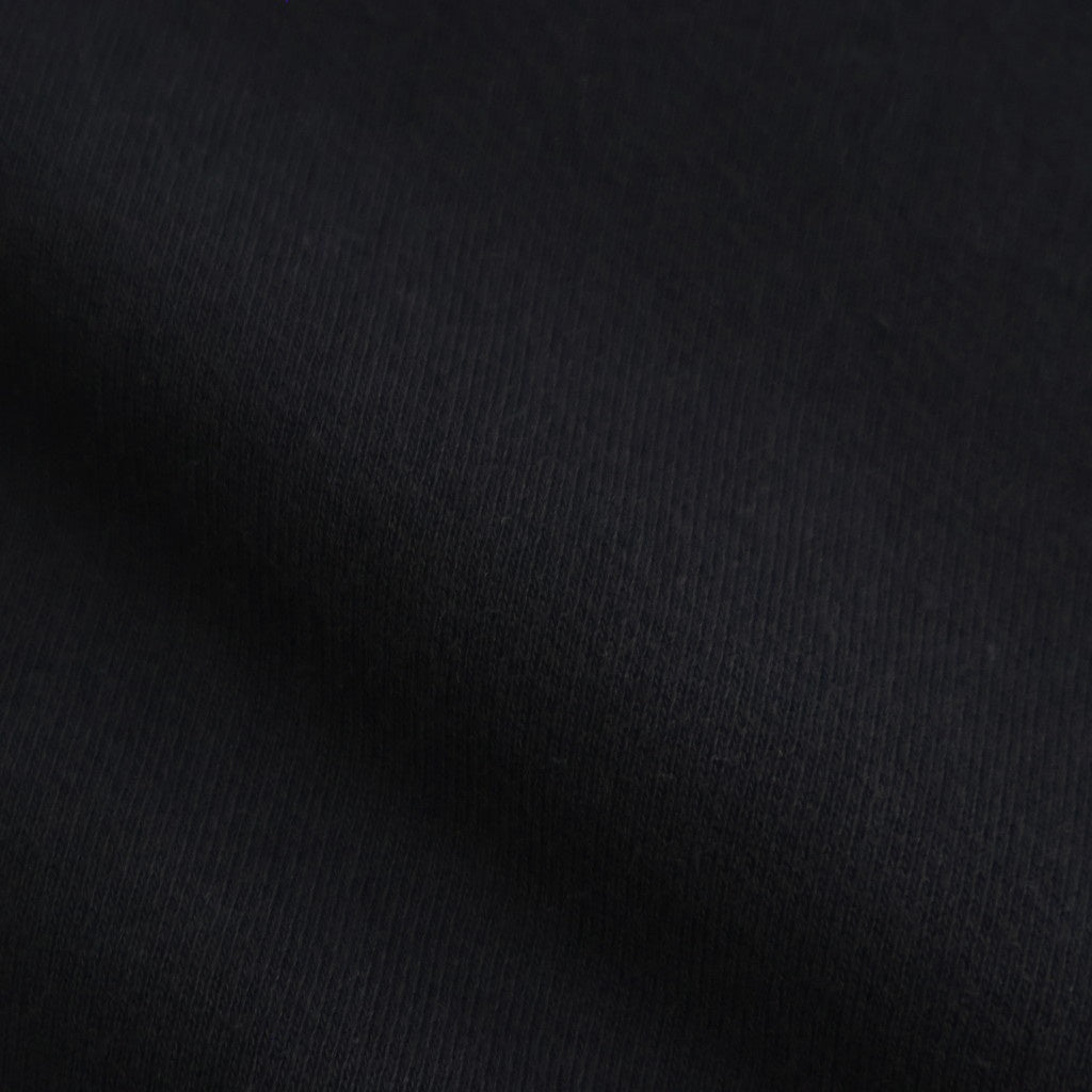 COTTON CASHMERE SWEAT ZIP HOODY #BLACK [ST.1469]