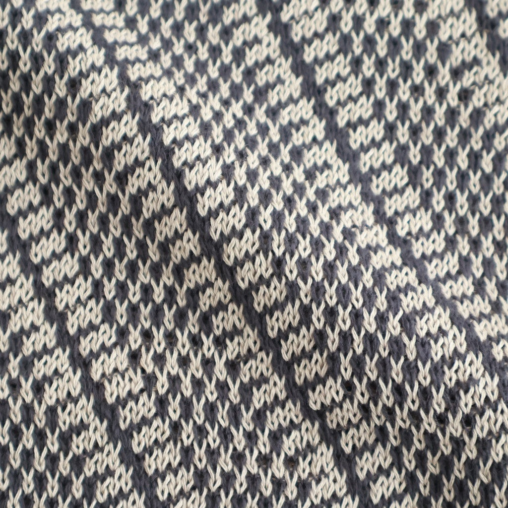 Diagonal Knit Skipper Shirt #OFF BEIGE [YK26SS01251S]