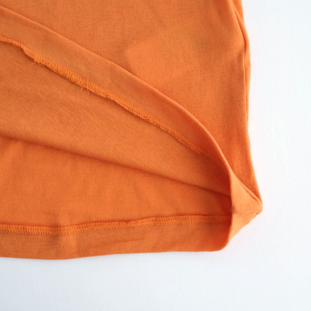 SUPER HIGH GAUGE SHEER RIB BOAT NECK L/S TEE #ORANGE [A00T05HF]
