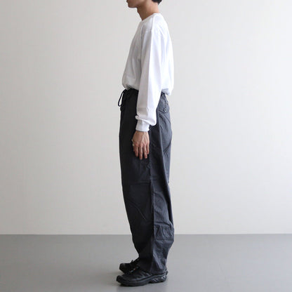 Garment Dyed Typewriter Parachute Pants #C.GRAY [GM243-40090]