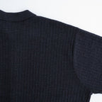 Crepe Knit Shirt #BLACK [2601-006]