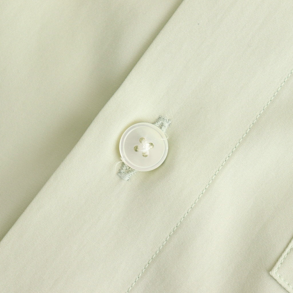 WASHED FINX TWILL BIG HALF SLEEVED SHIRT #LIGHT GREEN [A25SS03TN]