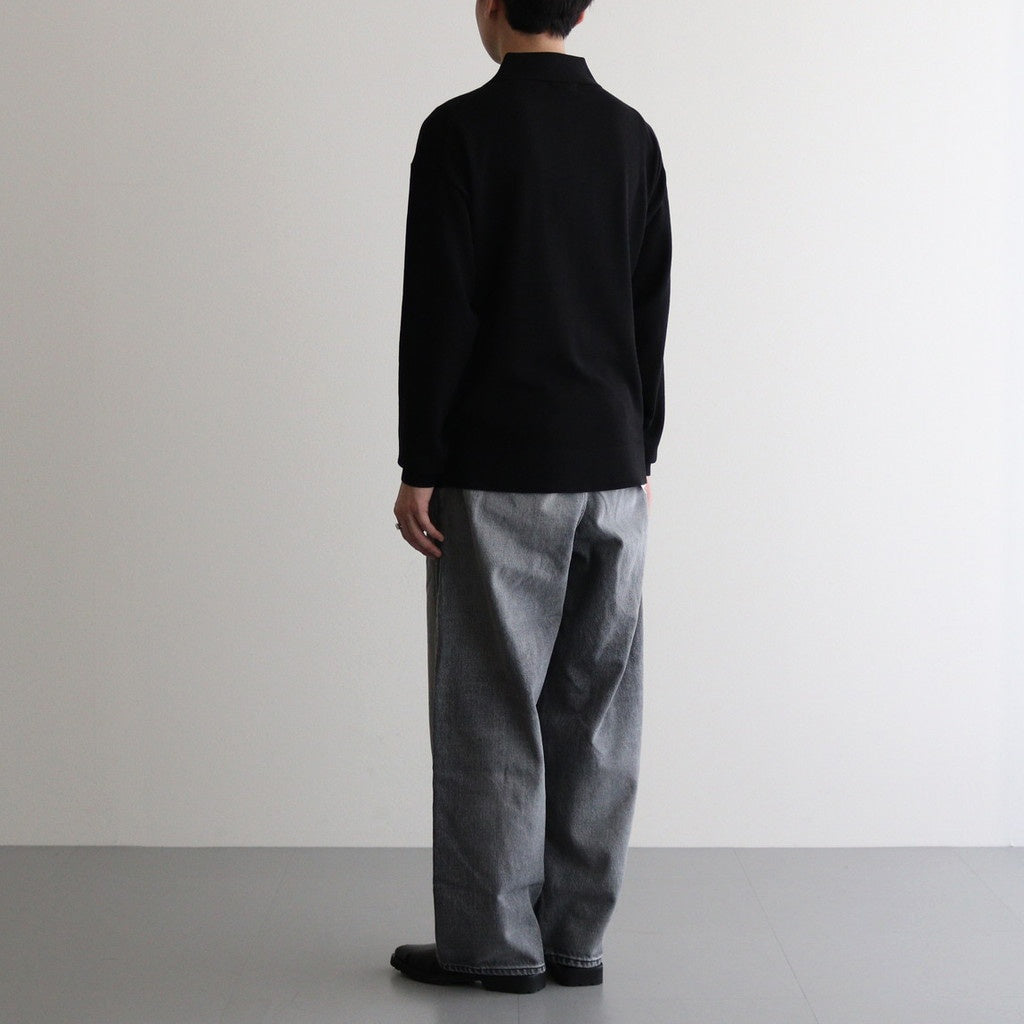 Selvage Denim Two Tuck Pants #BLACK LIGHT FADE [GU251-40188LB]