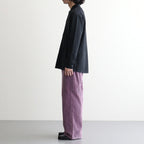 HIGH TWIST WOOL KNIT SHIRT CARDIGAN #CHARCOAL [A26AC01CK]