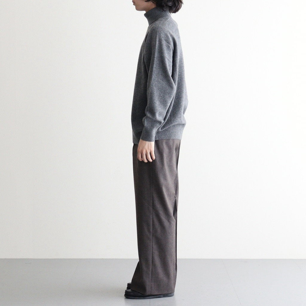 EXTRA FINE WOOL KNIT TURTLE NECK LS #GREY [ST.1635]