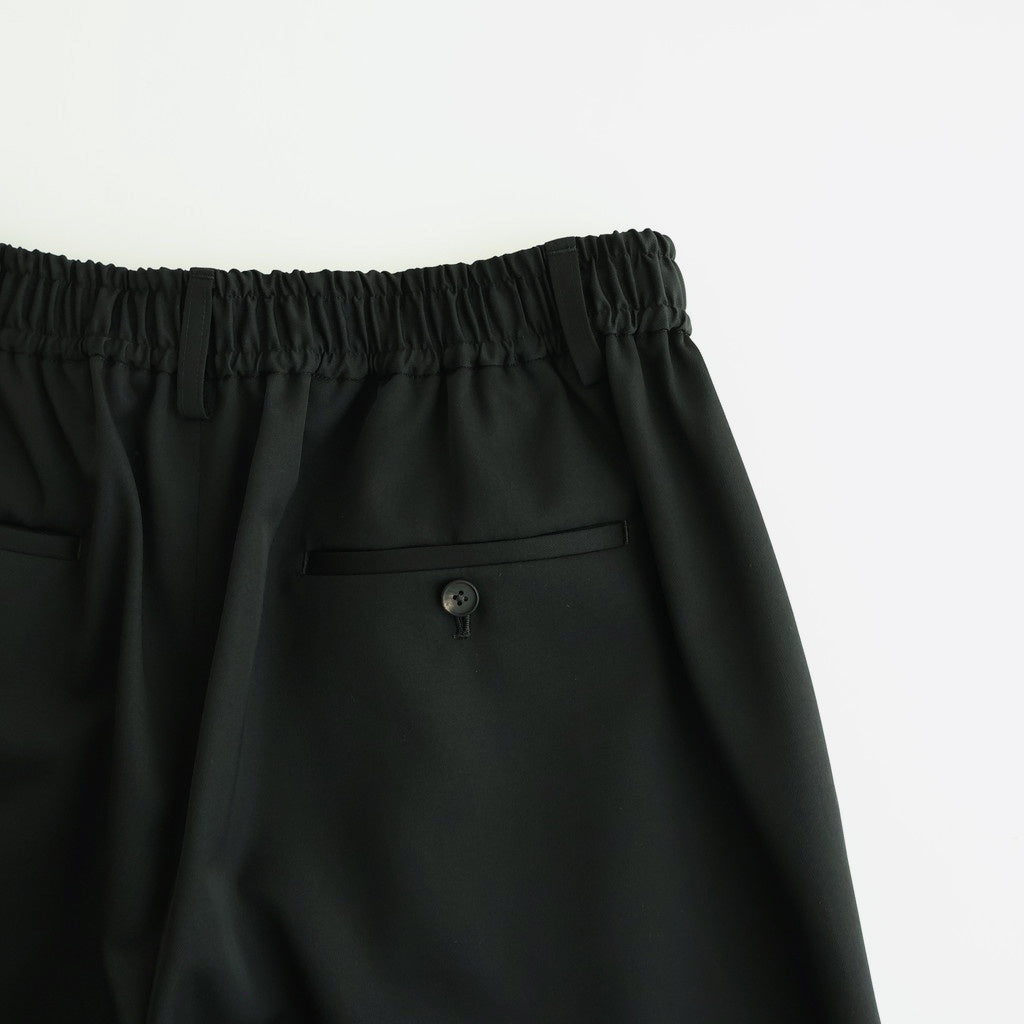 WIDE EASY SHORT TROUSERS #BLACK [ST.1435]