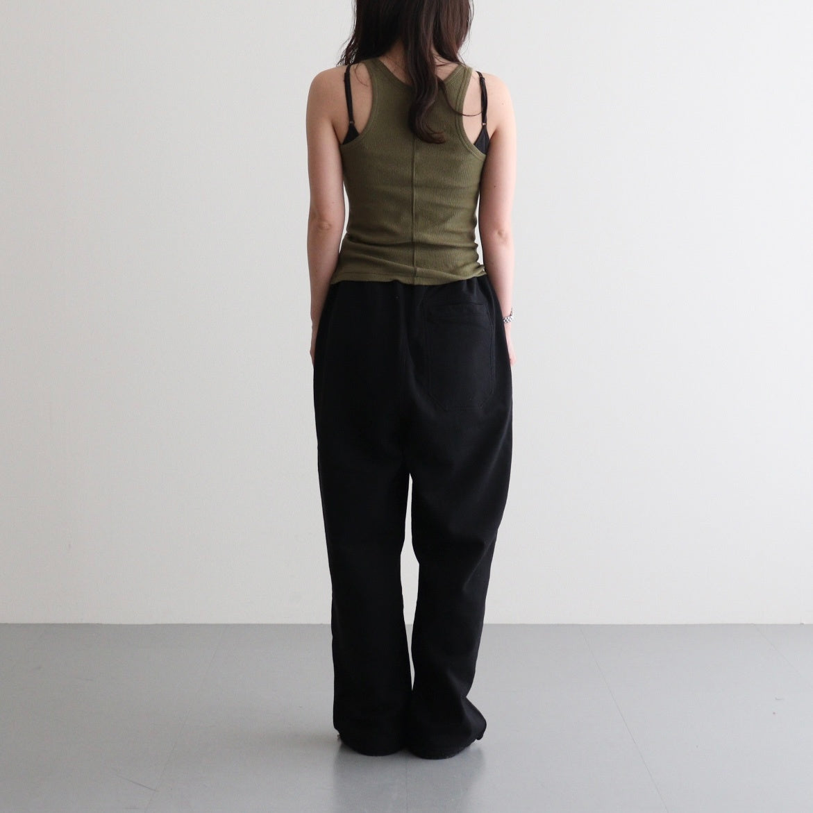 Gauze Teleco Tank Top #KHAKI [I26SS-CUT1]