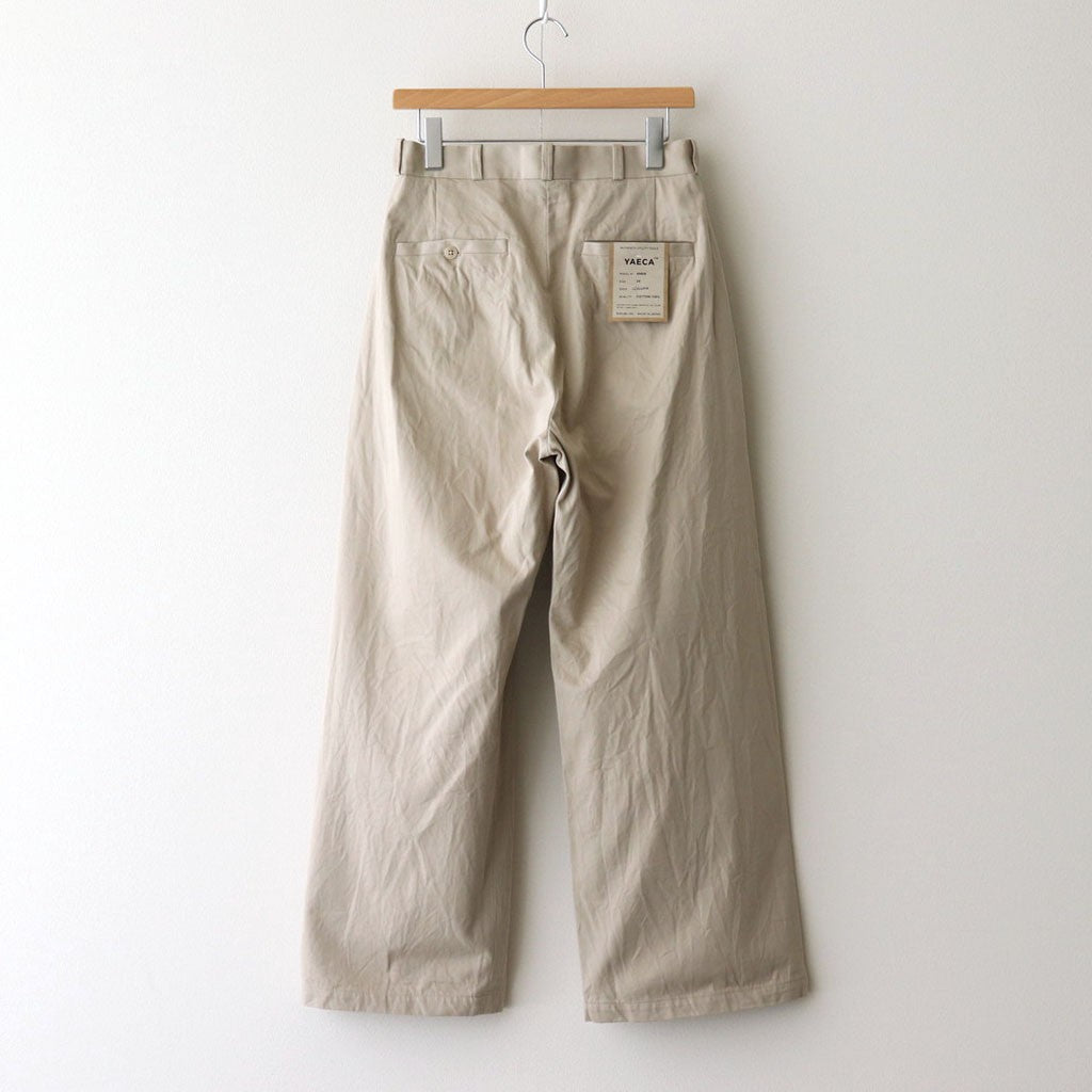 CHINO CLOTH PANTS WIDE #beige [65608]