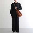 3WAY LARGE TOTE （OIL SUEDE） #BROWN [L-1]