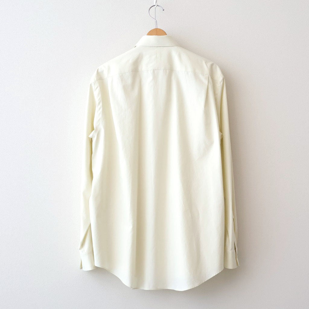 WASHED FINX TWILL SHIRT #VANILLA [A00S01TN]
