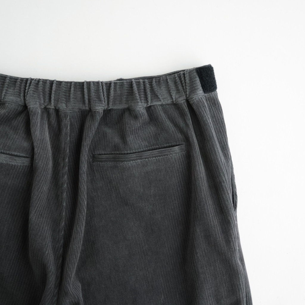 Soft Knit Corduroy Wide Tapered Chef Pants #GRAY [GM263-40112B]