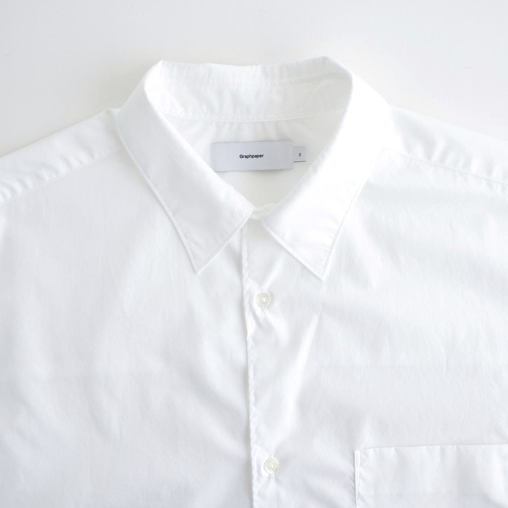 Broad L/S Oversized Regular Collar Shirt #WHITE [GM263-50001B]
