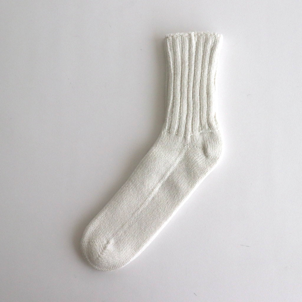 COTTON SILK SOCKS #white [35901]