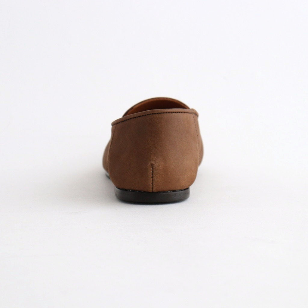 HORSEHIDE LEATHER LOAFERS #BROWN [A26AS07QD]
