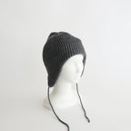 EAR FLAP BEANIE #D.GRAY [R5115-AW25]
