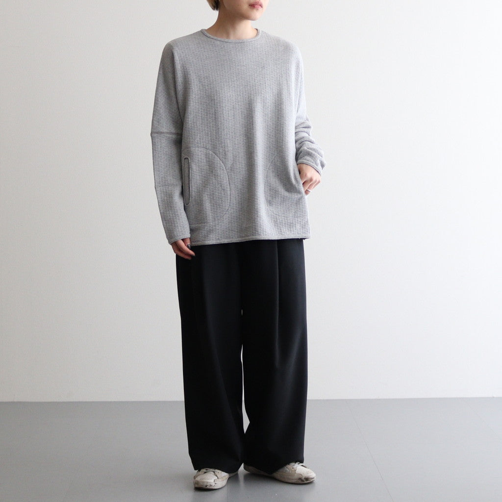 ランダムバックパイルドルマンロンT #HEATHER GRAY [D224-T1005]