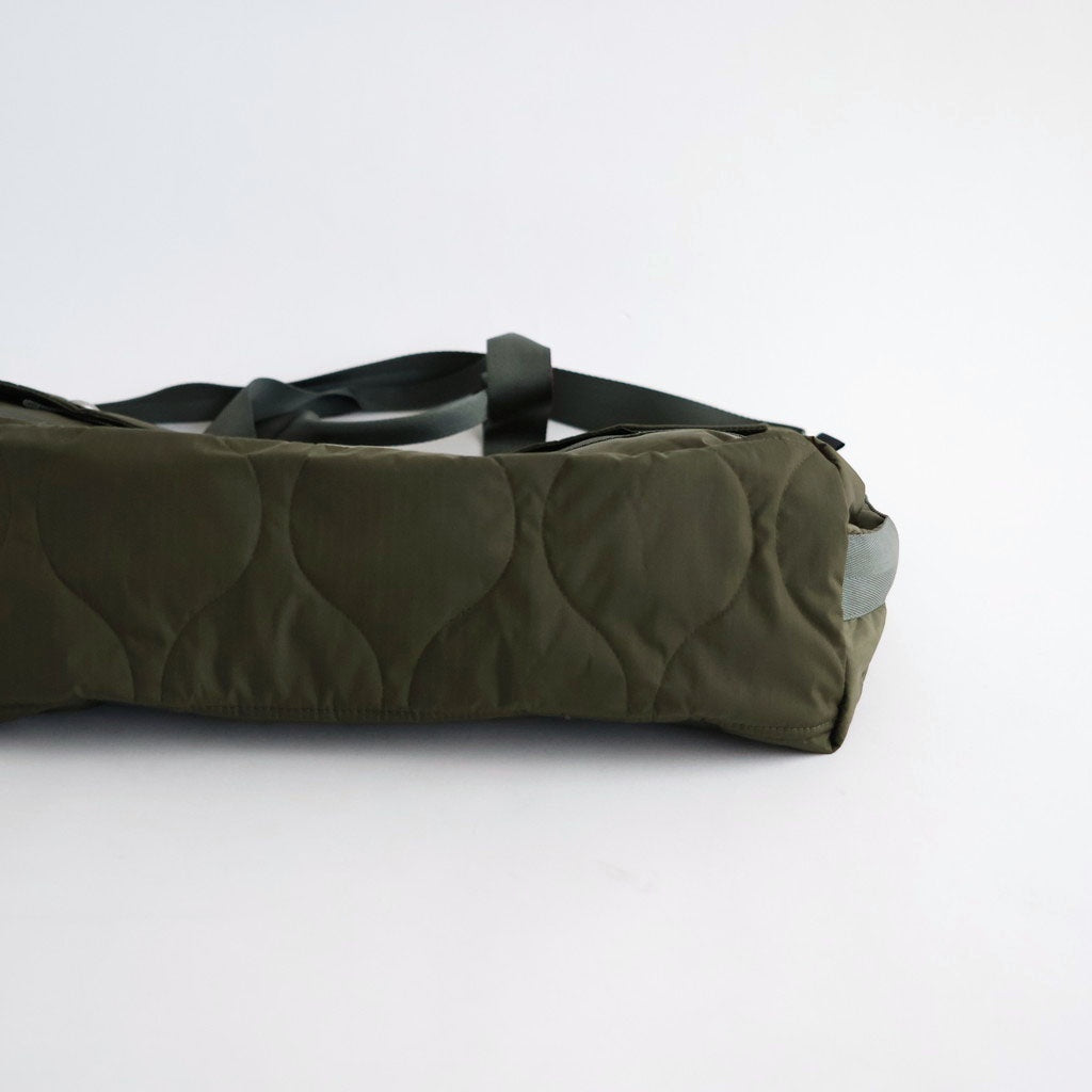 ナイロンツイルキルト 2WAY トートバッグ #KHAKI [HR-K206-051]