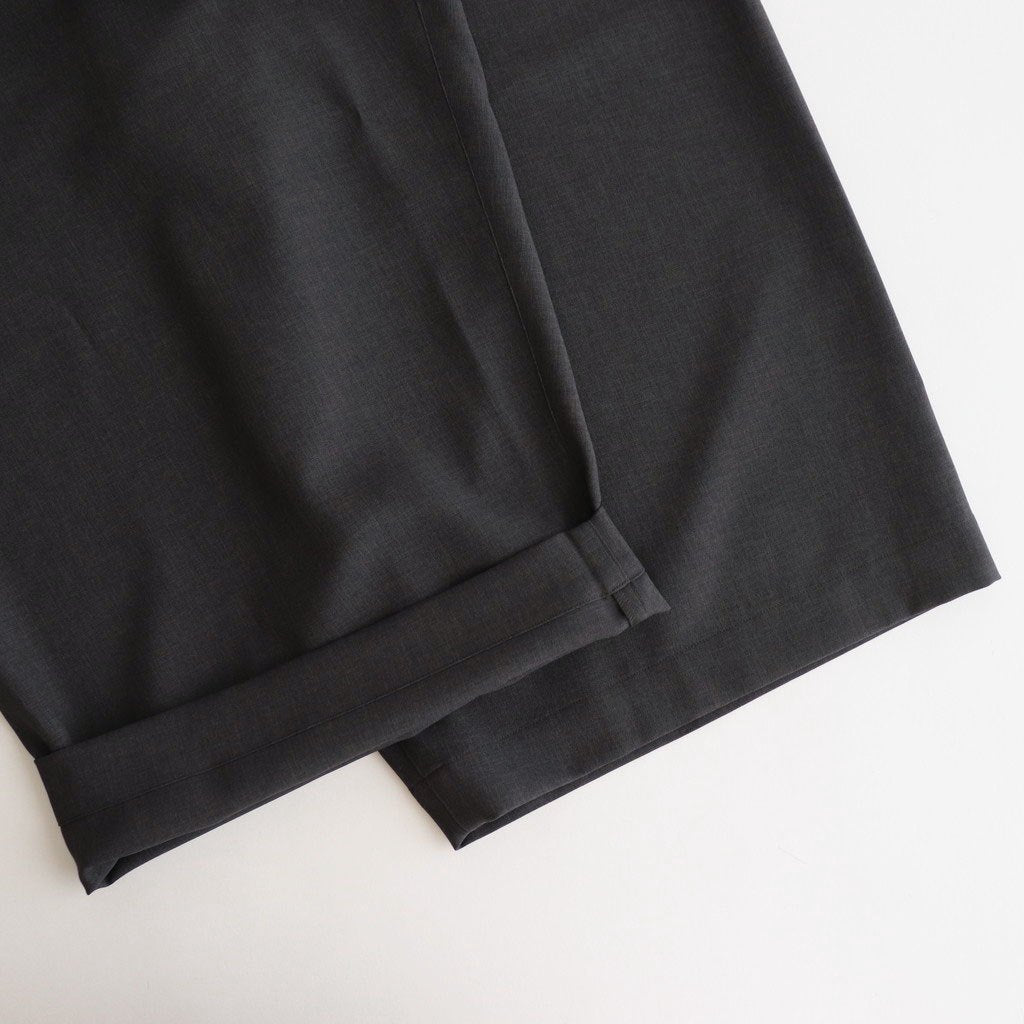 NBGZOO - オクタグラムポリエステル・艶消平織 オーバーオール #91 Dark Grey mix [SN_NC0809OO]