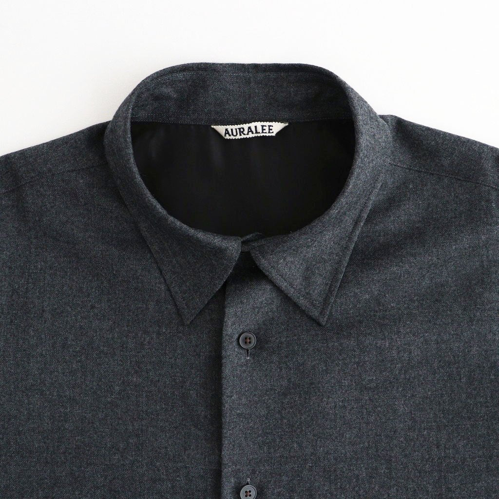 SUPER LIGHT WOOL SHIRT #TOP CHARCOAL [A26AS02OS]