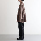 WOOLY TWILL JACKET #BROWN [FSC243-20177]
