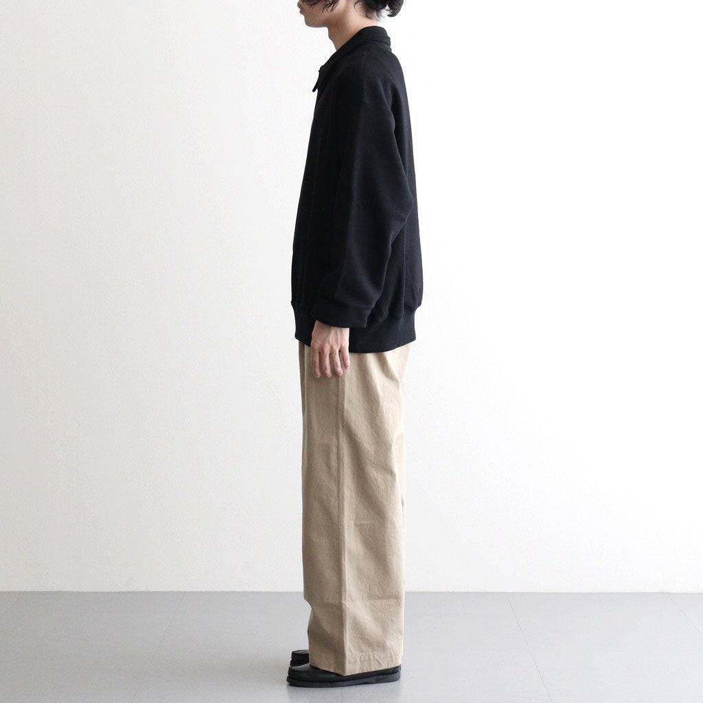 Half-Snap Sweatshirt #Black [OFH011PO61]