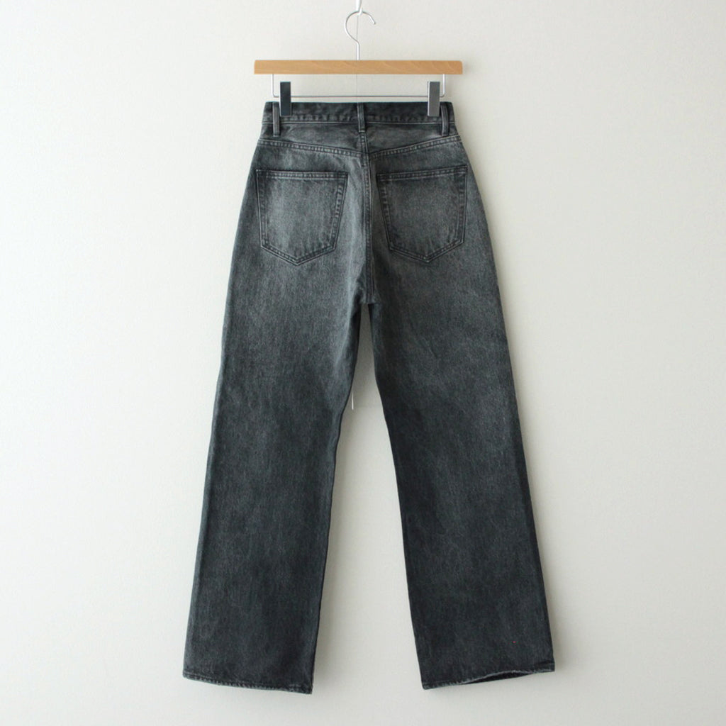 SELVEDGE FADED HEAVY DENIM PANTS #FADED BLACK [A24AP03DH]