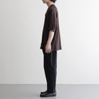 Washi Open Collar S/S Shirt #BROWN [2601-017]