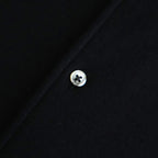 Wool Smooth Flannel Oversized Regular Collar Shirt #BLACK [GU253-50221B]