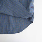 Cotton Check Cape Shirt #BLUE [I26SS-SH101A]