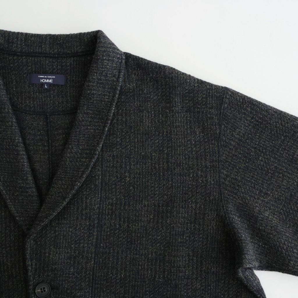 シェットランド杢グレンチェックジャケット #GRAY [HP-T022-051]