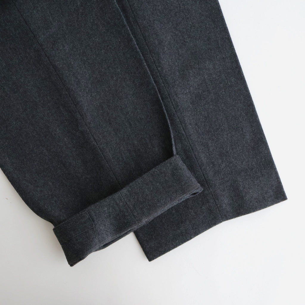 ウールフラノトラウザーズ #CHACOAL [HP-P035-051]