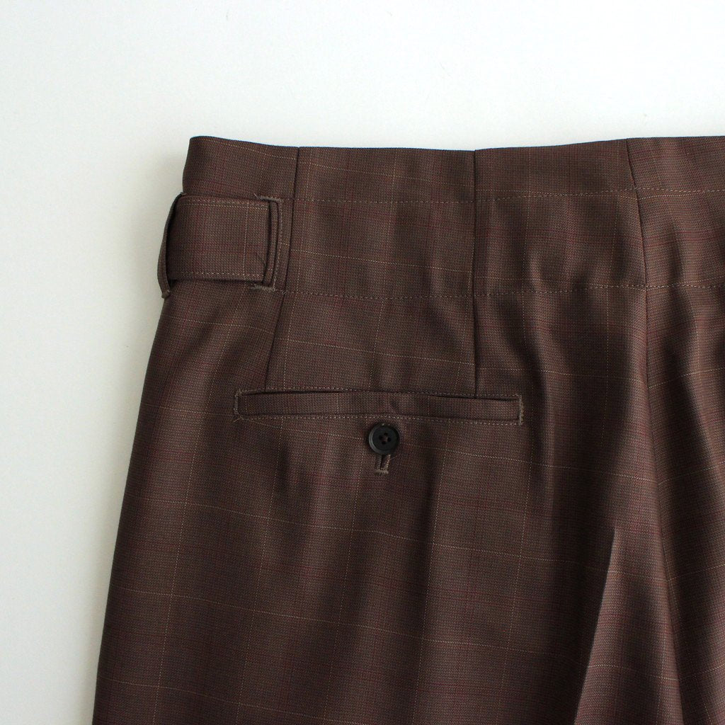 HIGH WAIST BELTED PANTS #BROWN [YK21AW0255P]