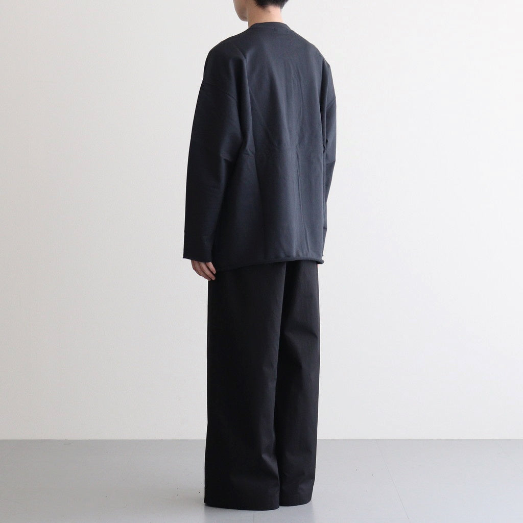 綿ミニ裏毛 製品洗カットソー #GRAY [HP-T013-051]