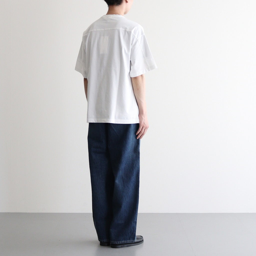 Selvage Denim Two Tuck Pants #INDIGO_DARK FADE [GU253-40061DB]