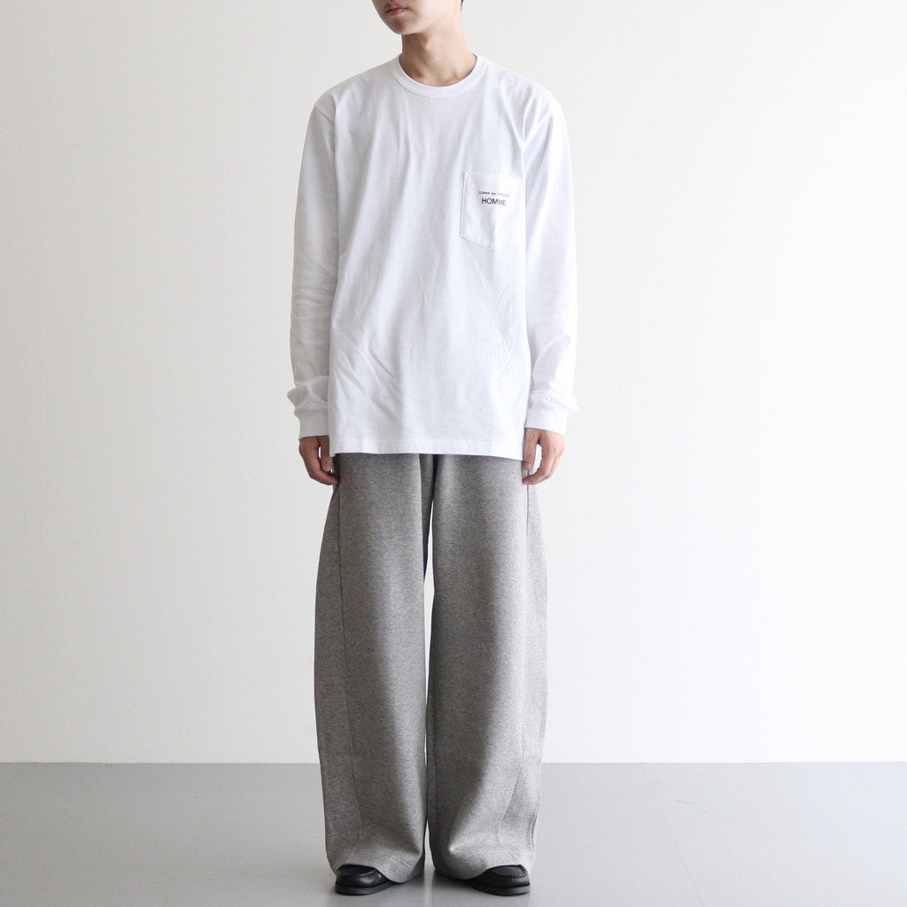 YAK/COTTON SWEAT EASY TROUSERS #TOP GREY [ST.1288]